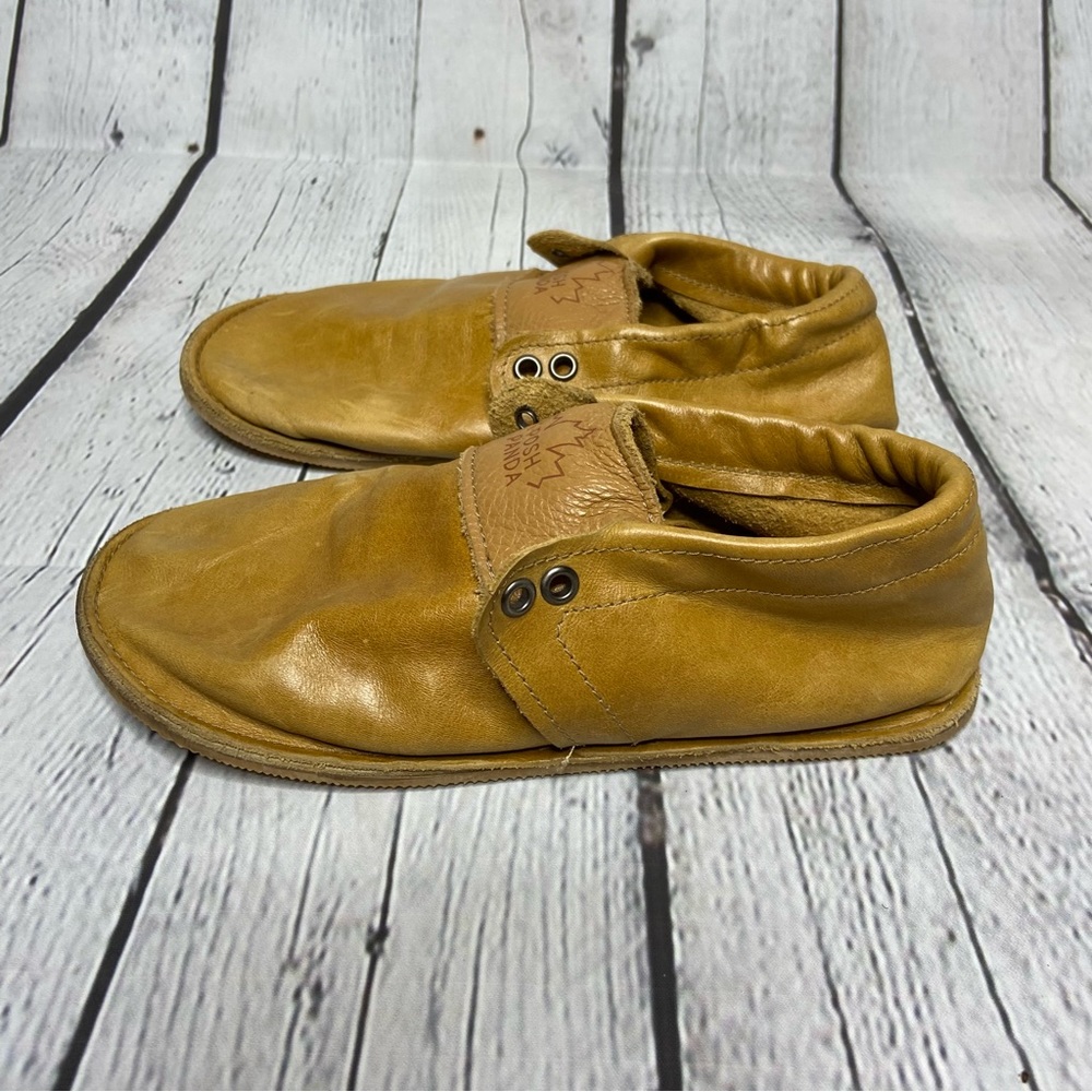 Posh Panda Hampton Moccasins Leather Handmade Shoes Women Size 5